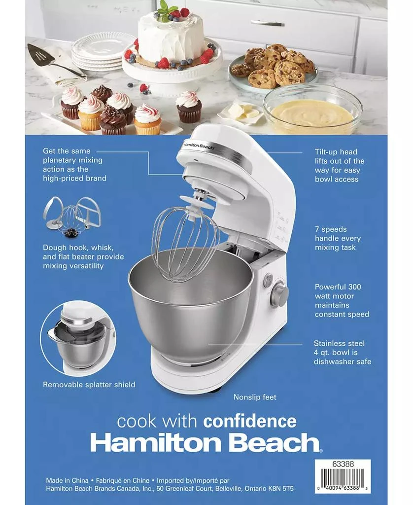 7-Speed 4 Quart Stand Mixer, 300 Watts 商品