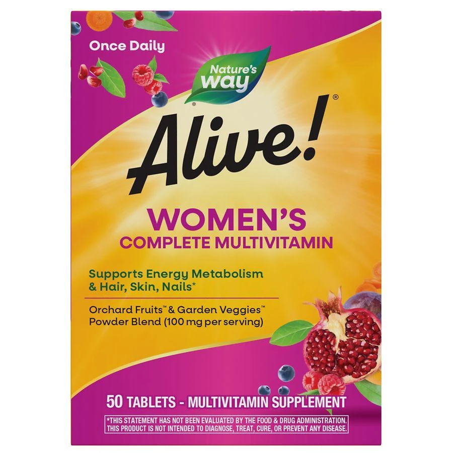 商品Alive!|Women's Energy Multi-Vitamin Tablets,价格¥114,第1张图片