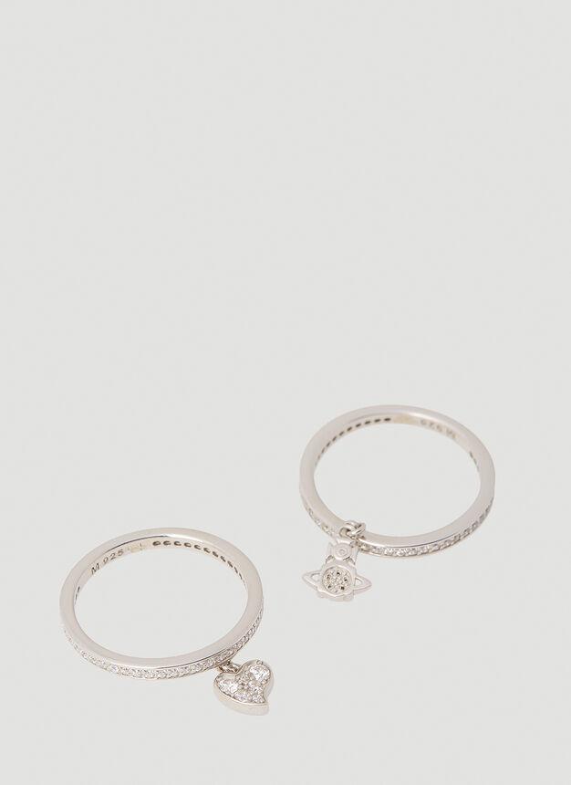 Set of Two Brandita Rings in Silver商品第2张图片规格展示