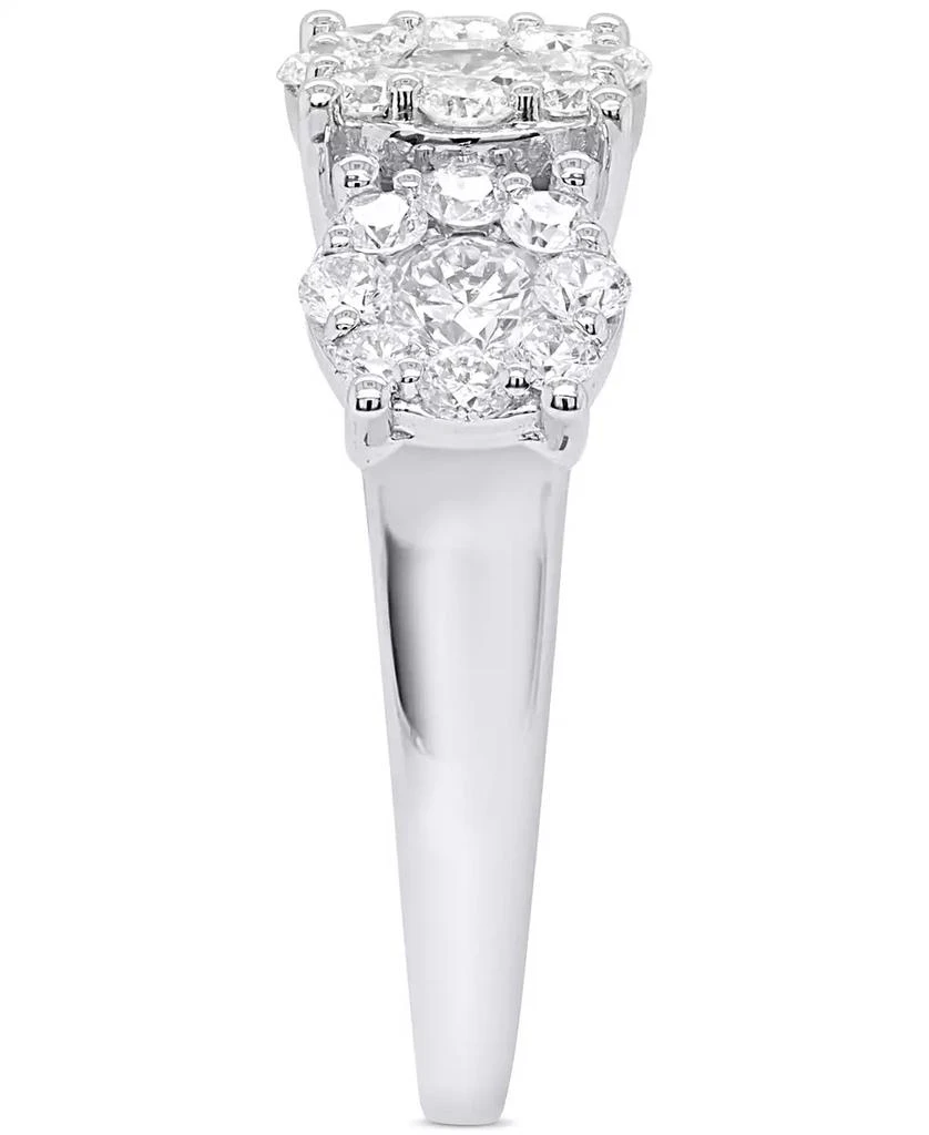 商品Forever Grown Diamonds|Lab-Grown Diamond Three Stone Ring (2 ct. t.w.) in Sterling Silver,价格¥1489,第3张图片详细描述