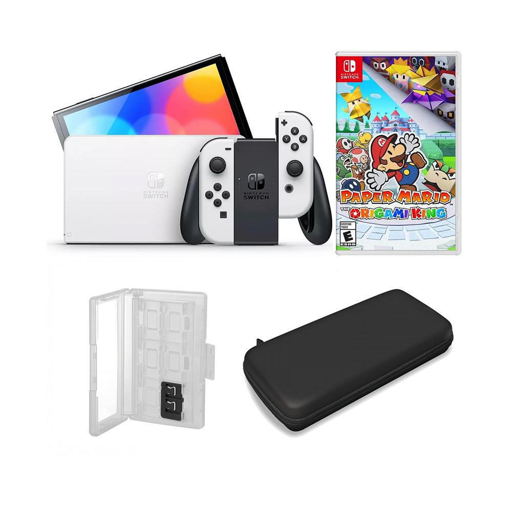 Switch OLED in White with Paper Mario & Accessories商品第1张图片规格展示