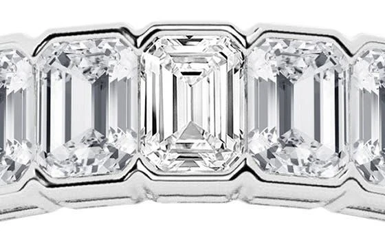 商品Badgley Mischka|Emerald Cut Lab Created Diamond Infinity Ring - 3.0 ctw.,价格¥10939,第2张图片详细描述