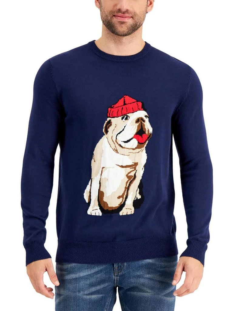 商品Club Room|Whimsical Dog Mens Cotton Graphic Pullover Sweater,价格¥236,第1张图片