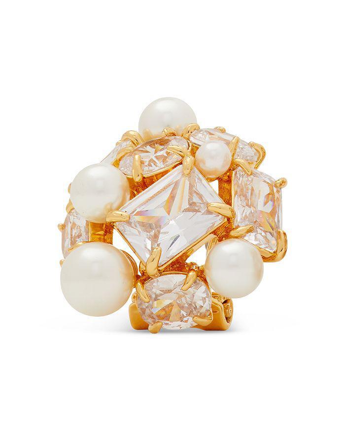 商品Kate Spade|Rock Candy Imitation Pearl Cluster Stud Earrings,价格¥572,第4张图片详细描述