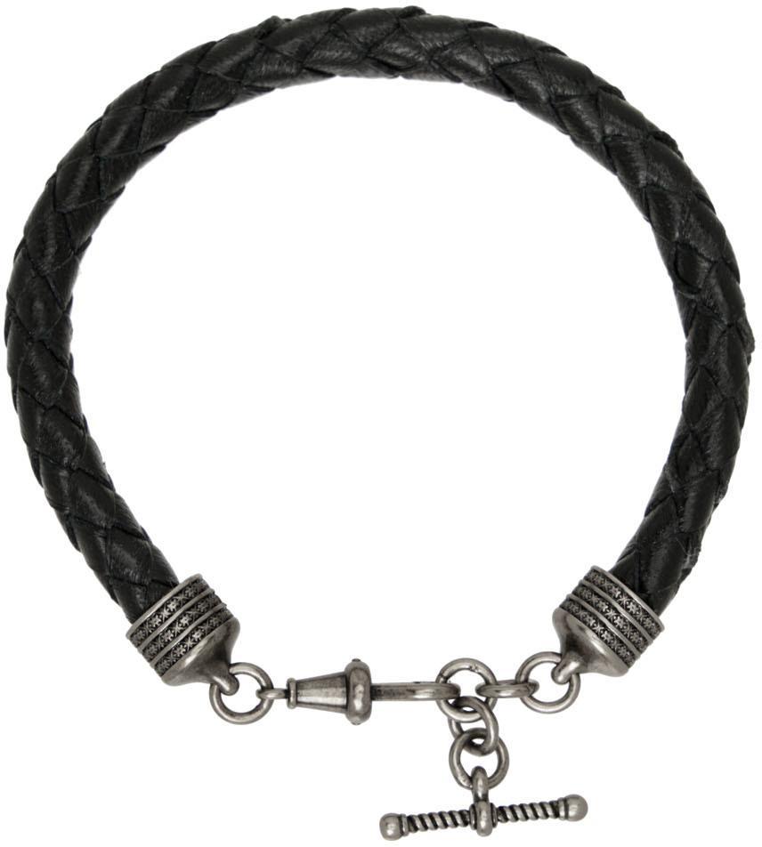 商品Yves Saint Laurent|Black Victorian T-Bar Bracelet,价格¥1945,第4张图片详细描述