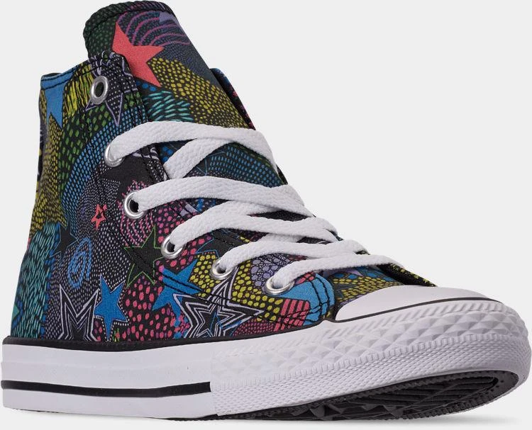 商品Converse|Girls' Little Kids' Converse Chuck Taylor High Top Glitter Casual Shoes,价格¥297,第2张图片详细描述