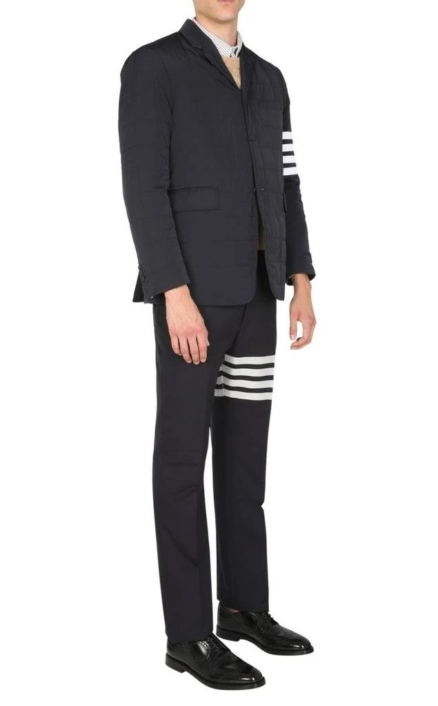 商品Thom Browne|Thom Browne 4-Bar Motif Buttoned Blazer,价格¥7257,第3张图片详细描述
