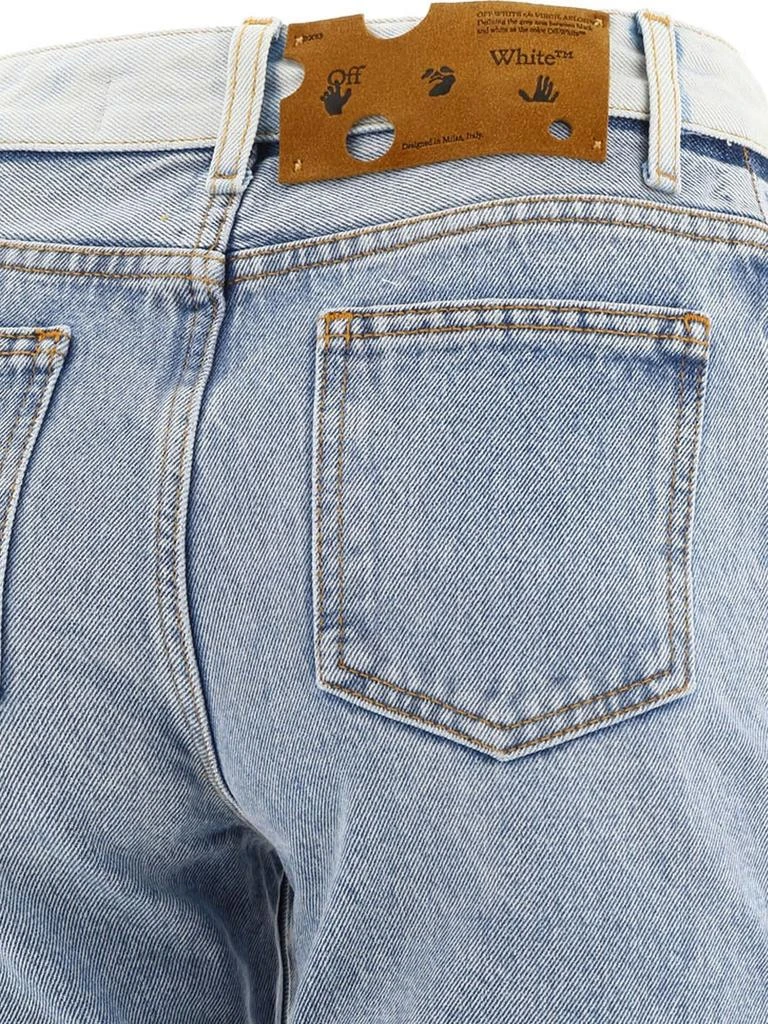 商品Off-White|Off-White Mid-Rise Cropped Jeans,价格¥2335,第4张图片详细描述