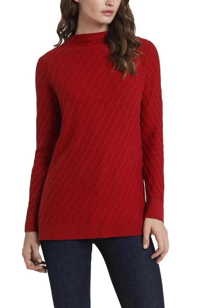 商品Vince Camuto|Mock Neck Diagonal Stitch Sweater,价格¥76,第1张图片