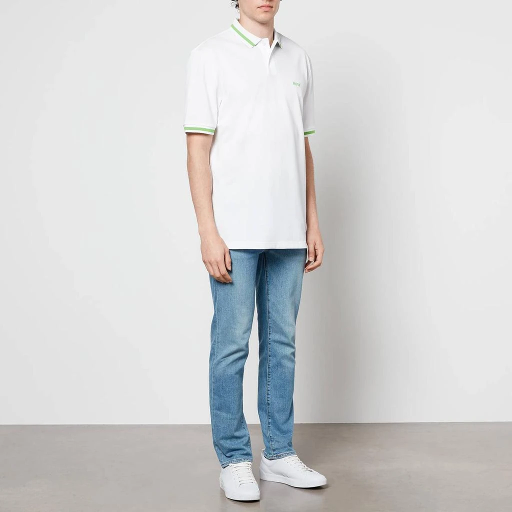 商品Hugo Boss|BOSS Green Men's Pio Polo Shirt - White,价格¥420,第3张图片详细描述