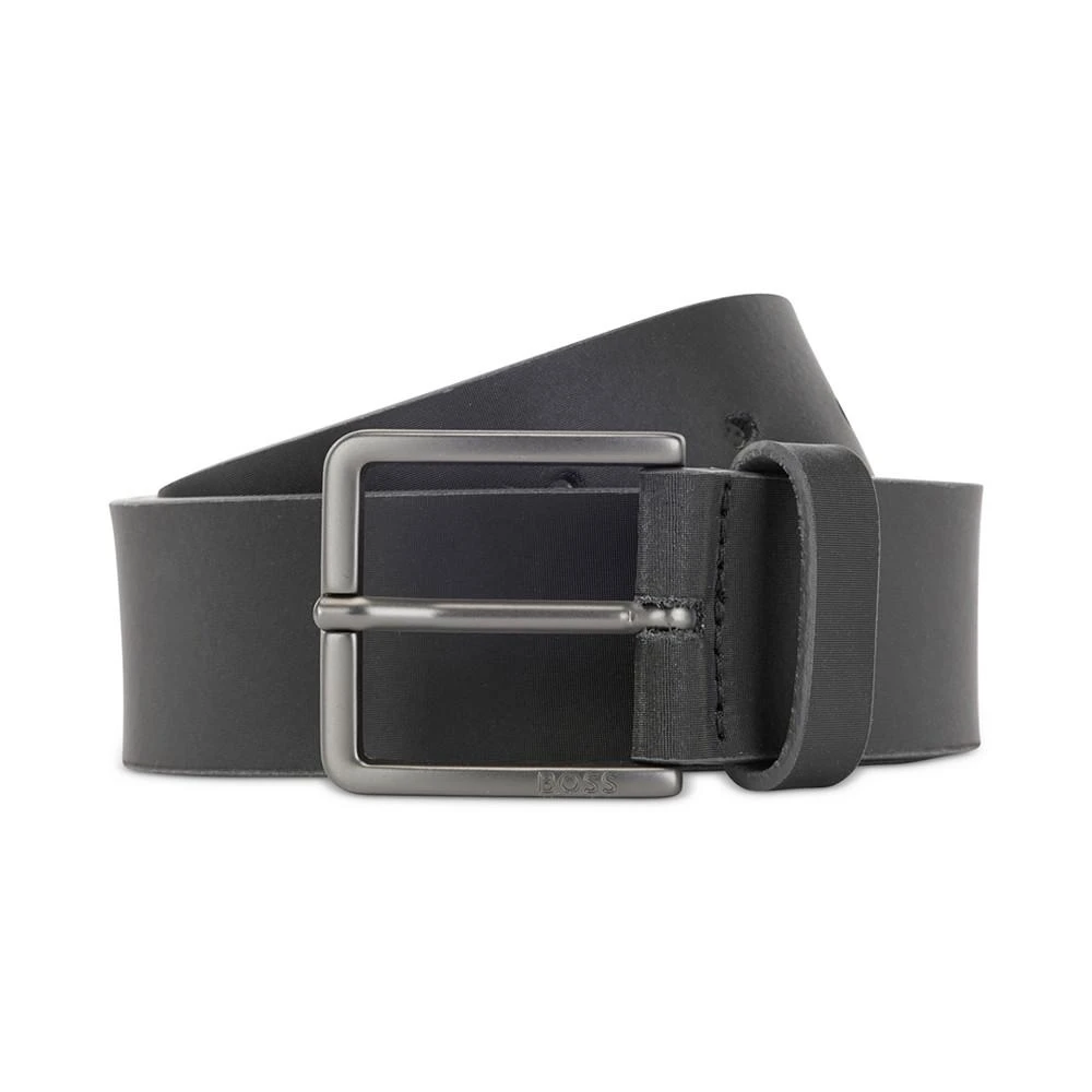 商品Hugo Boss|Men's Embossed Logo Leather Belt,价格¥617,第1张图片