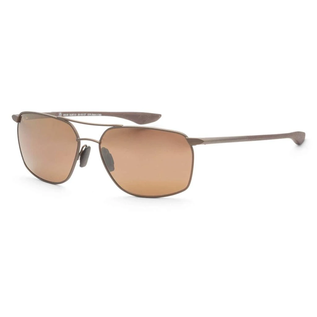 商品Maui Jim|Maui Jim Puu Kukui Men's Brown Polarized Sunglasses,价格¥1830,第1张图片