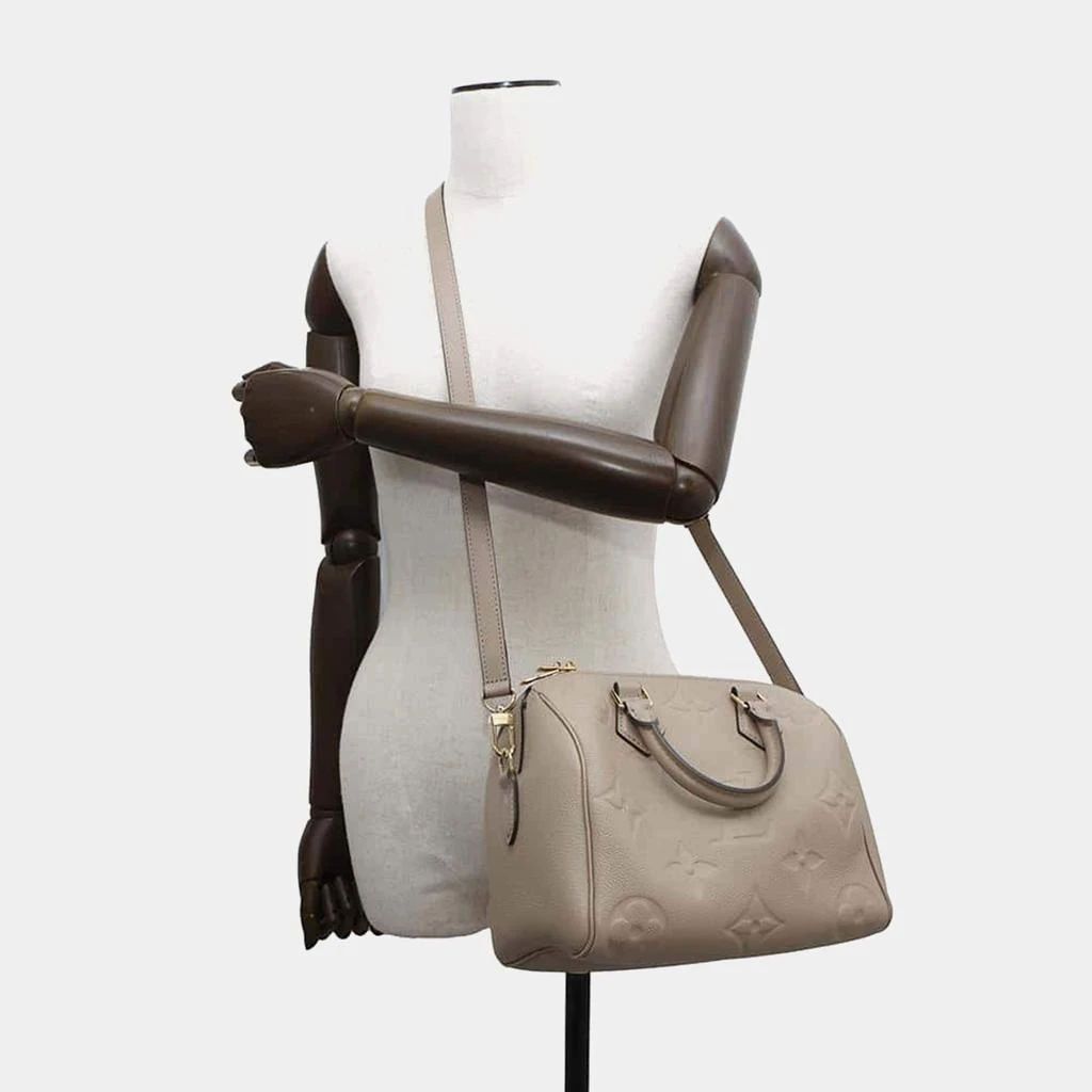 商品[二手商品] Louis Vuitton|Louis Vuitton Tourterelle Monogram Empreinte Leather Speedy Bandouliere 25 Satchel Bag,价格¥21232,第2张图片详细描述
