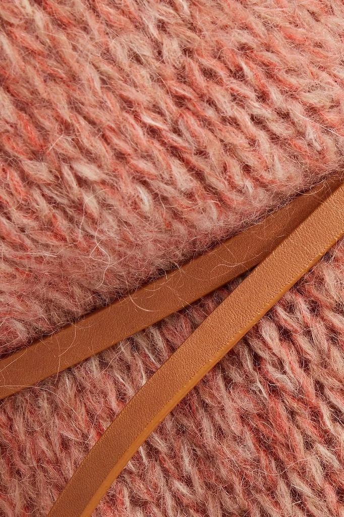 商品VANESSA BRUNO|Belted mélange brushed knitted cardigan,价格¥1115,第2张图片详细描述