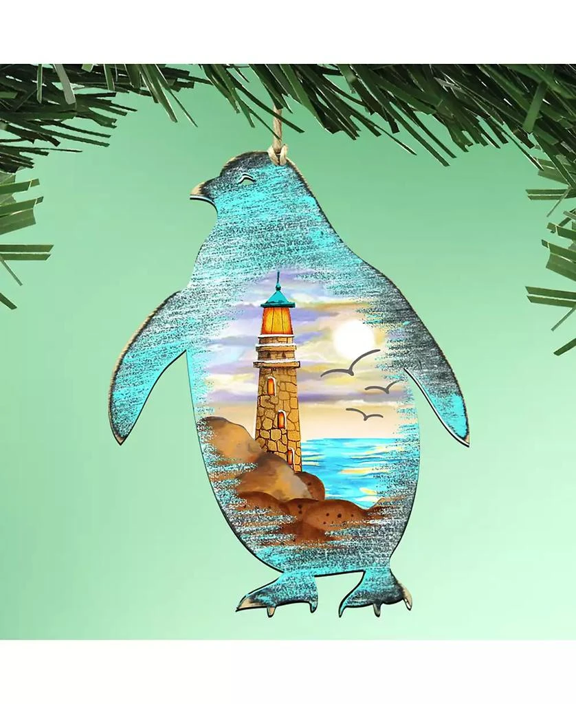 商品Designocracy|Penguins Wooden Ornaments Set of 2,价格¥269,第1张图片
