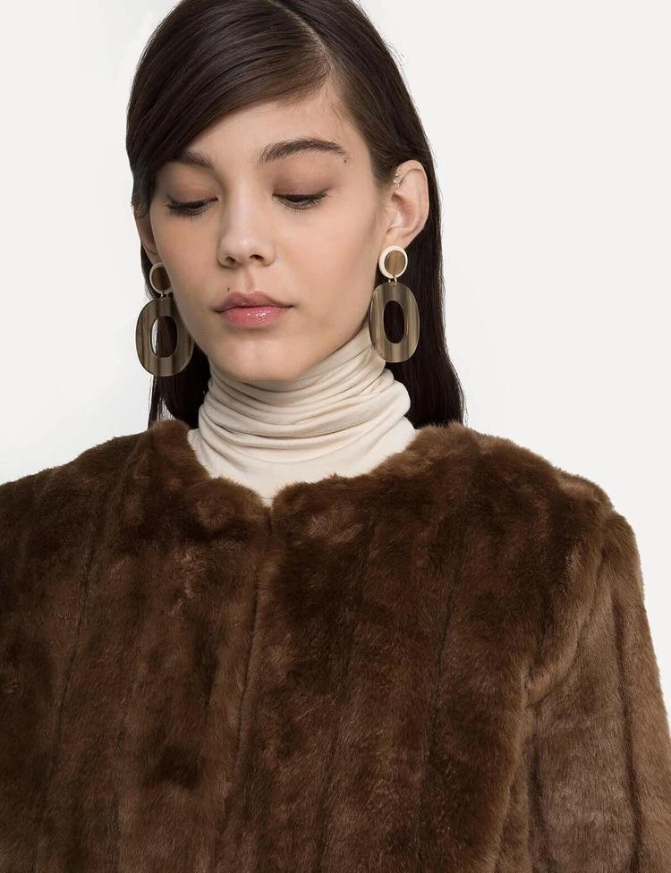 商品Pixie Market|Lined Mink Faux Fur Jacket,价格¥1345,第5张图片详细描述