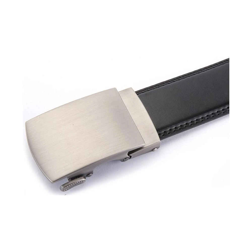 商品Mio Marino|Men's Solid Buckle Ratchet Belts,价格¥209,第3张图片详细描述