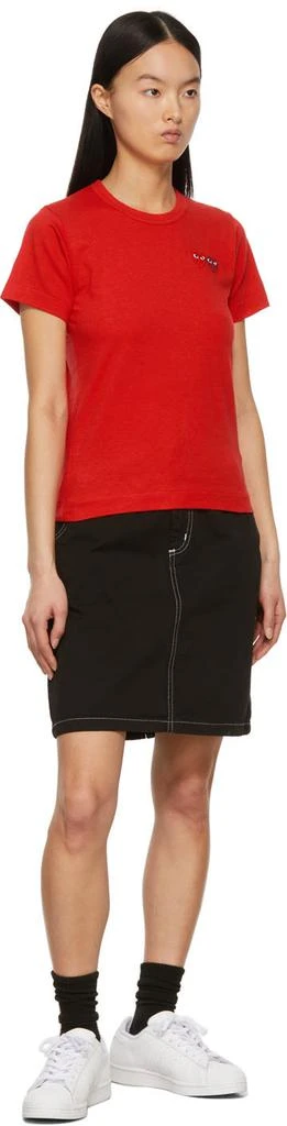 商品Comme des Garcons|Red Double Heart T-Shirt,价格¥698,第4张图片详细描述