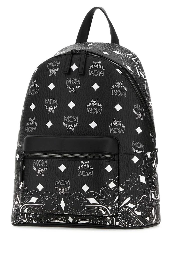 商品MCM|MCM Monogram Print Zipped Backpack,价格¥6666,第3张图片详细描述