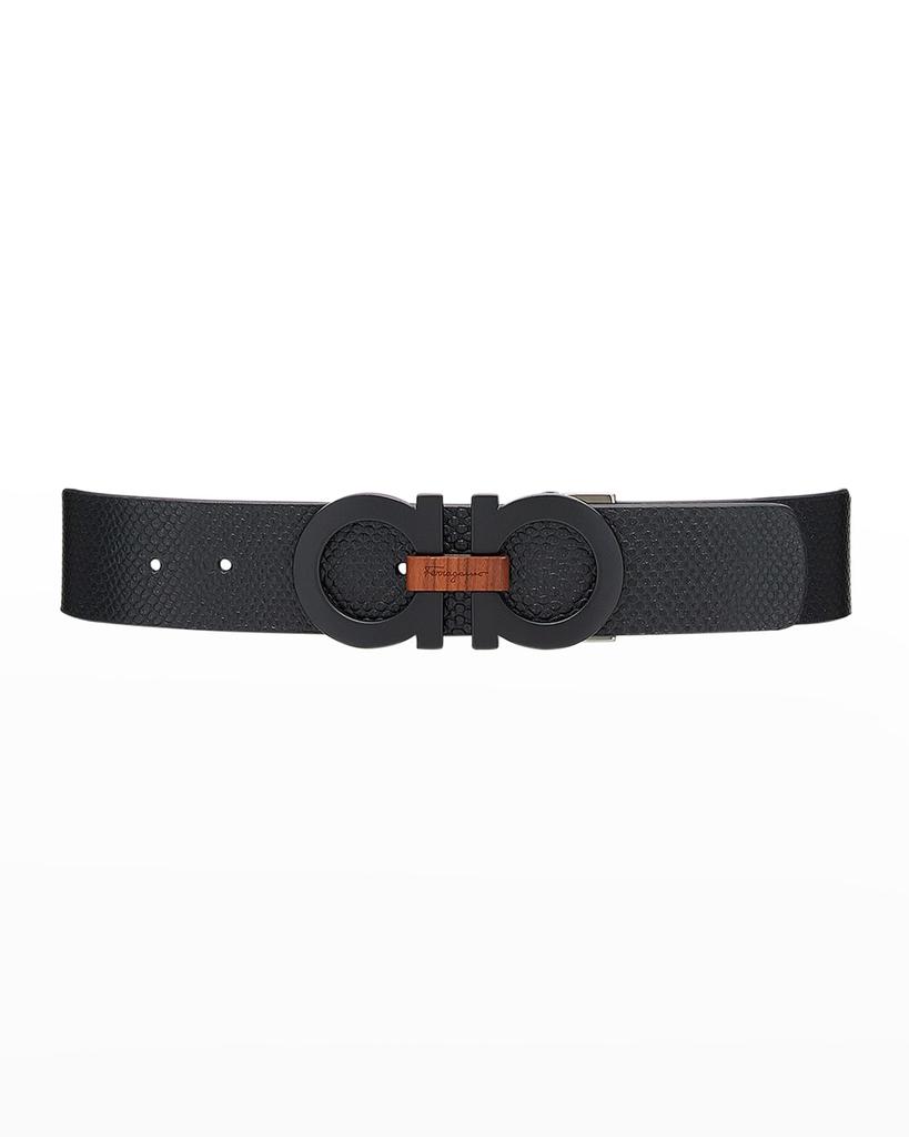 Men's Gancini Reversible Leather Belt商品第1张图片规格展示