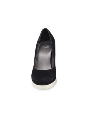 商品[二手商品] Stuart Weitzman|Stuart Weitzman Wedge Pumps In Black Suede Heels Pumps,价格¥715,第2张图片详细描述