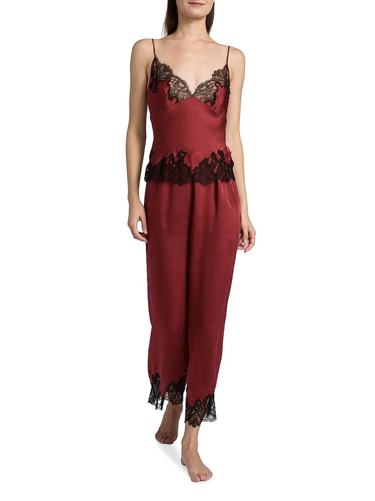 商品Kiki De Montparnasse|Giselle Lace-Trim Silk Pajama Pants,价格¥4611,第2张图片详细描述