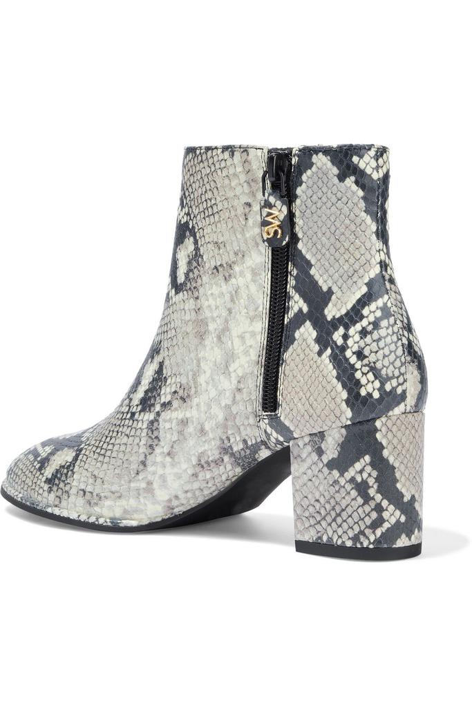 Kiandra snake-effect leather ankle boots商品第3张图片规格展示