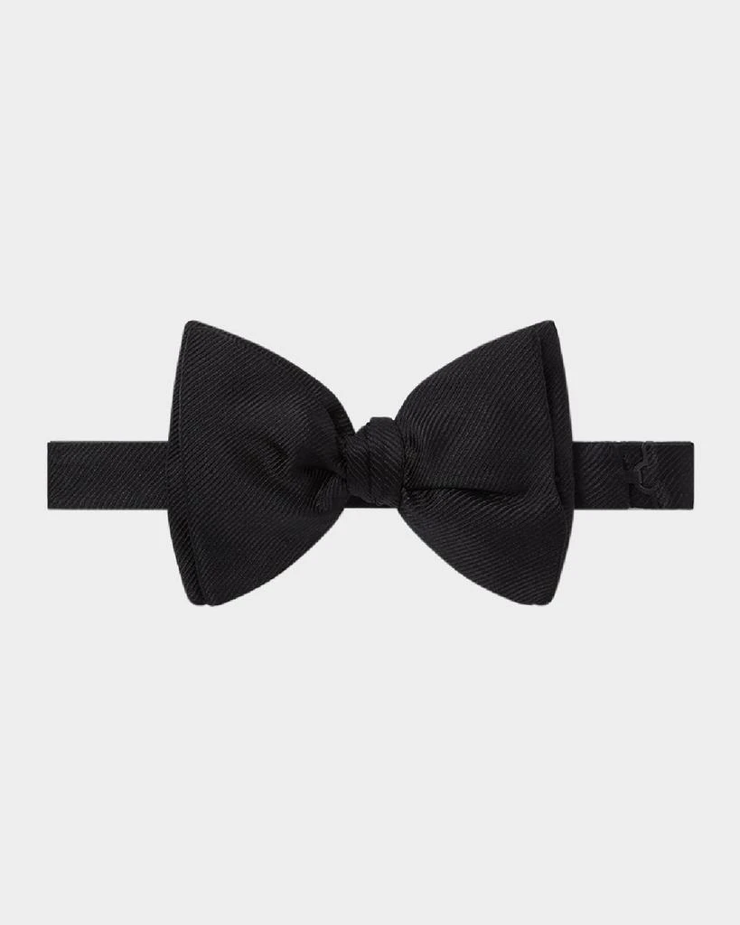 商品Dunhill|Men's Wool and Mohair Faille Butterfly Bow Tie,价格¥1241,第2张图片详细描述