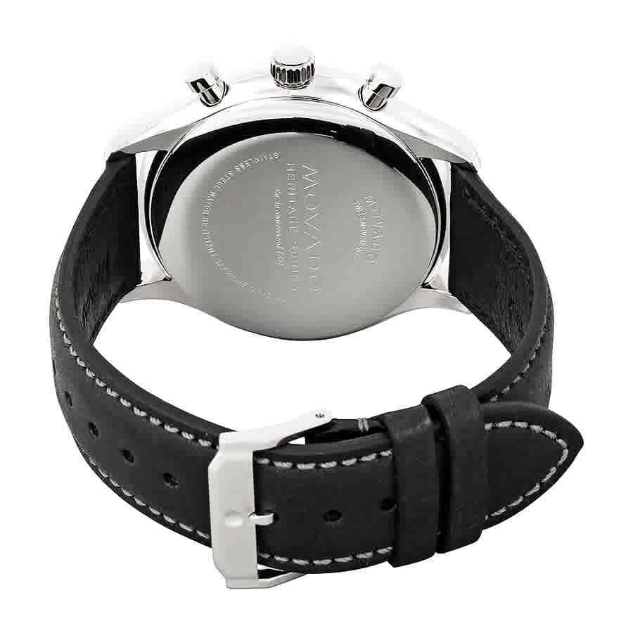 Movado Heritage Chronograph Black Dial Mens Watch 3650005商品第3张图片规格展示