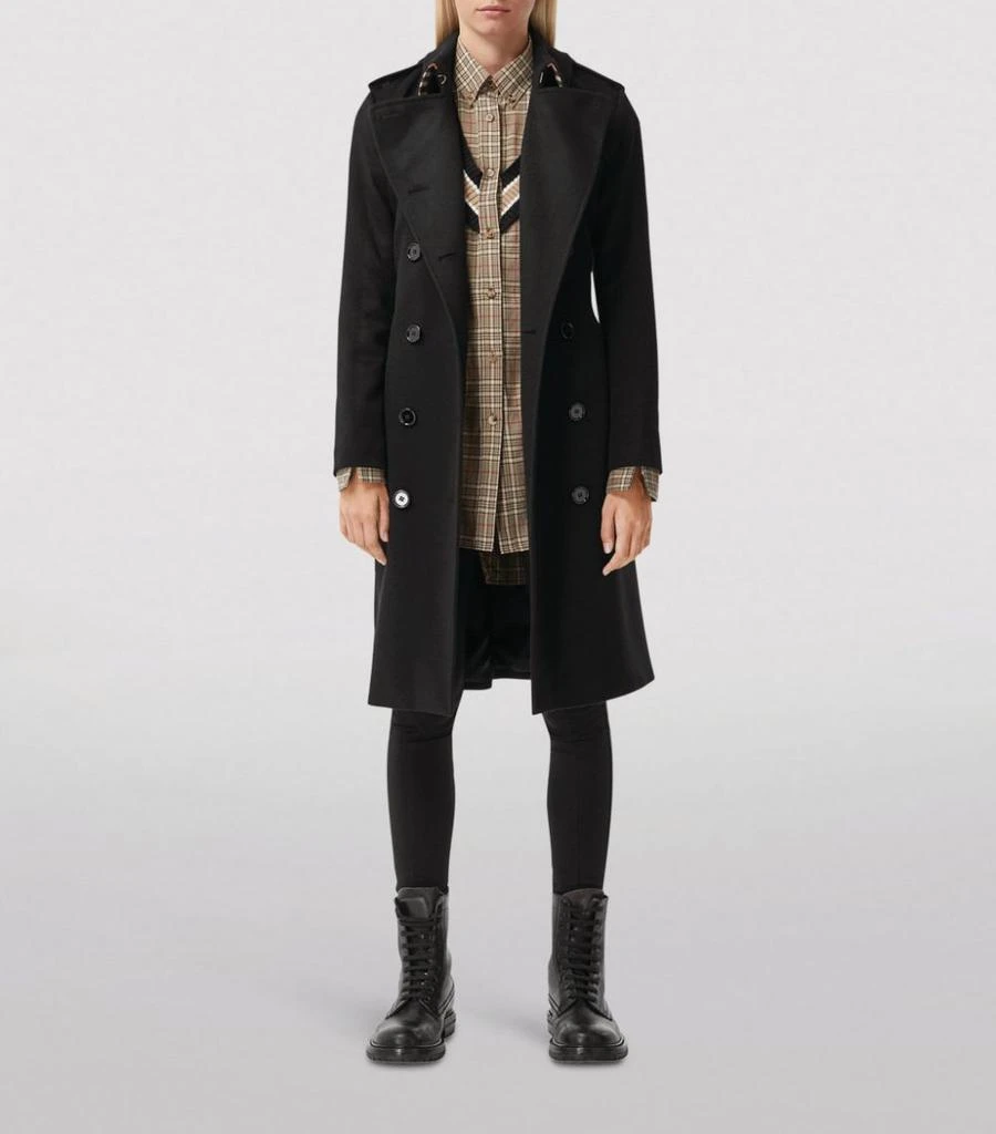 商品Burberry|Cashmere Kensington Trench Coat,价格¥20139,第4张图片详细描述