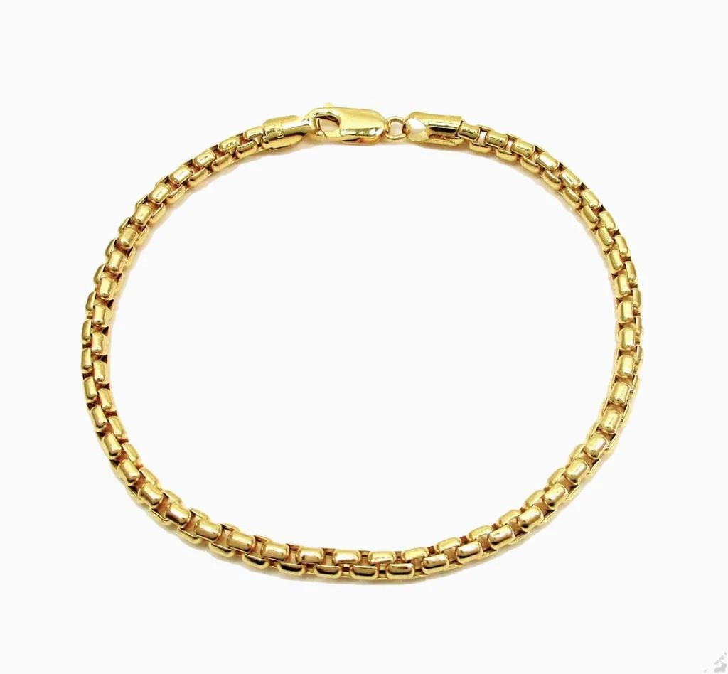 商品Pori Jewelry|14K Gold 3.5Mm Round Box Chain Bracelet,价格¥8140,第1张图片