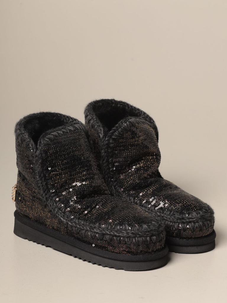 商品Mou|Eskimo Mou ankle boots with sequins,价格¥2421,第2张图片详细描述