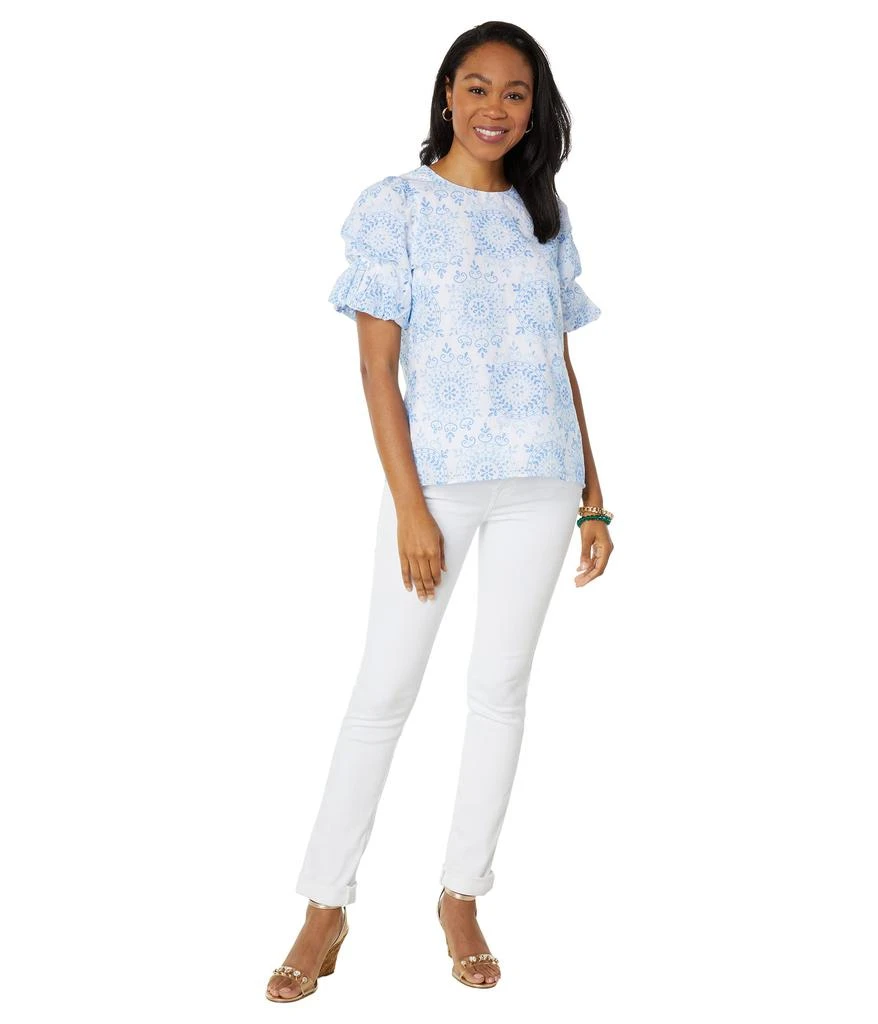 商品Lilly Pulitzer|Lailah Short Sleeve Eyelet,价格¥1107,第4张图片详细描述
