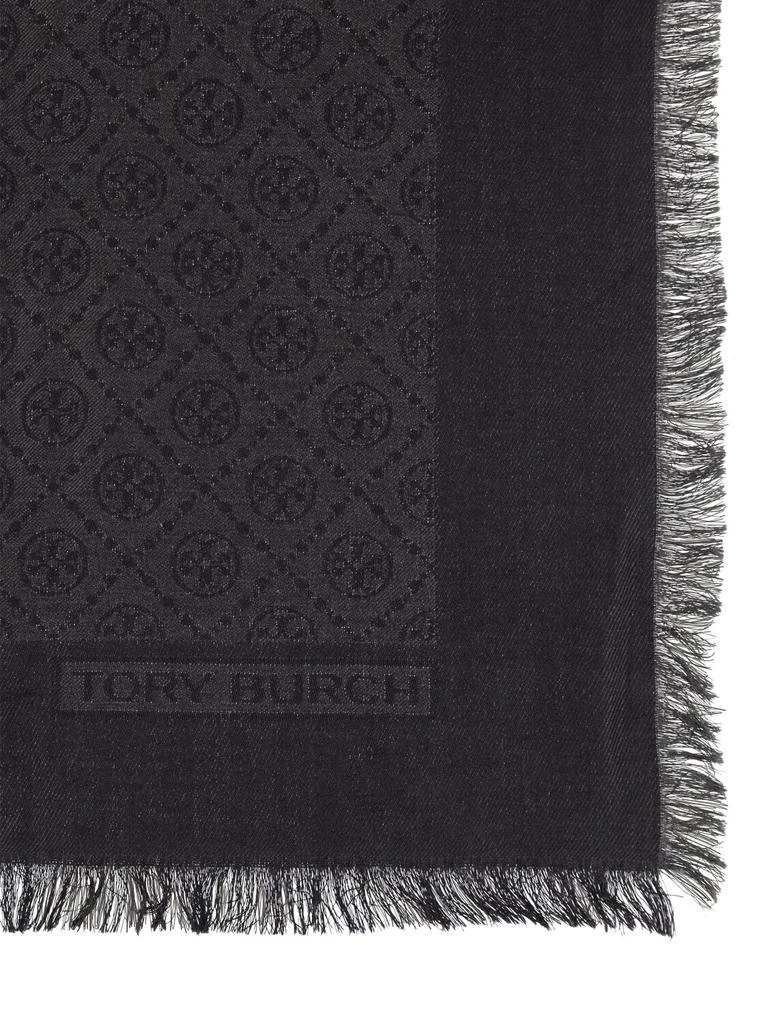 商品Tory Burch|Monogram Wool & Silk Traveler Scarf,价格¥2129,第2张图片详细描述