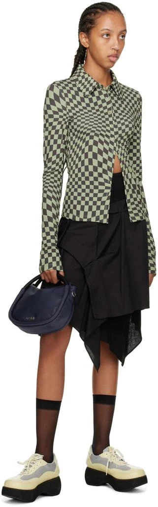 商品Ganni|Navy Mini Knot Bag,价格¥1421,第4张图片详细描述
