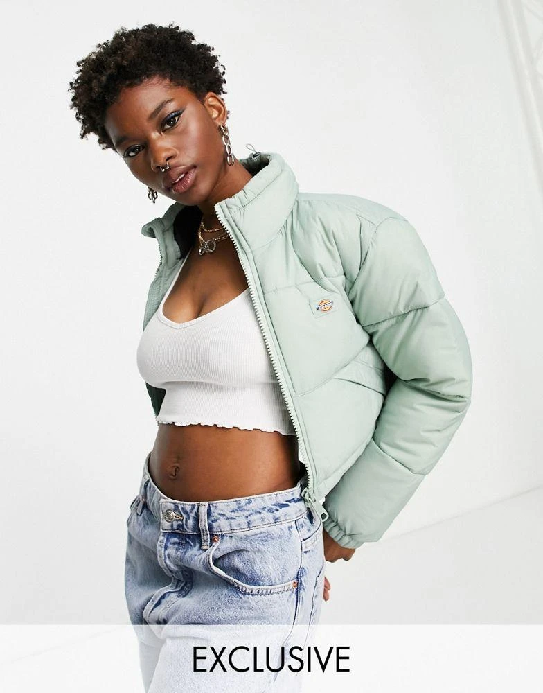 NEW Exclusive Dickies Atlanta cropped sold puffer jacket