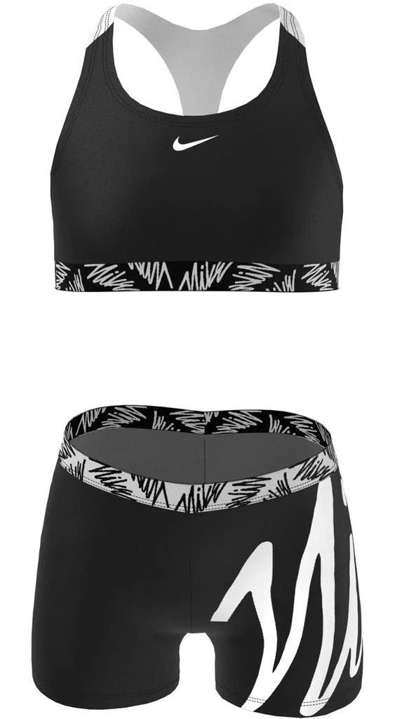 商品NIKE|Nike Girls' Crossback Sport Bikini and Short,价格¥262,第1张图片