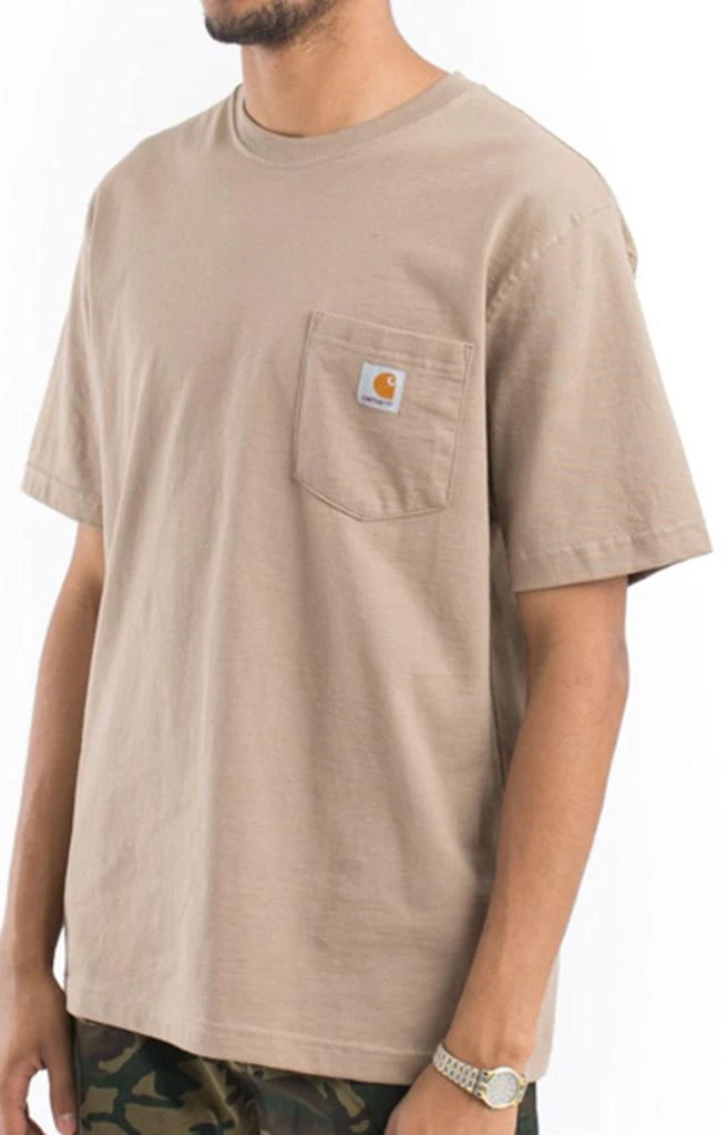 商品Carhartt|(K87) Workwear Pocket T-Shirt - Desert,价格¥157-¥179,第2张图片详细描述