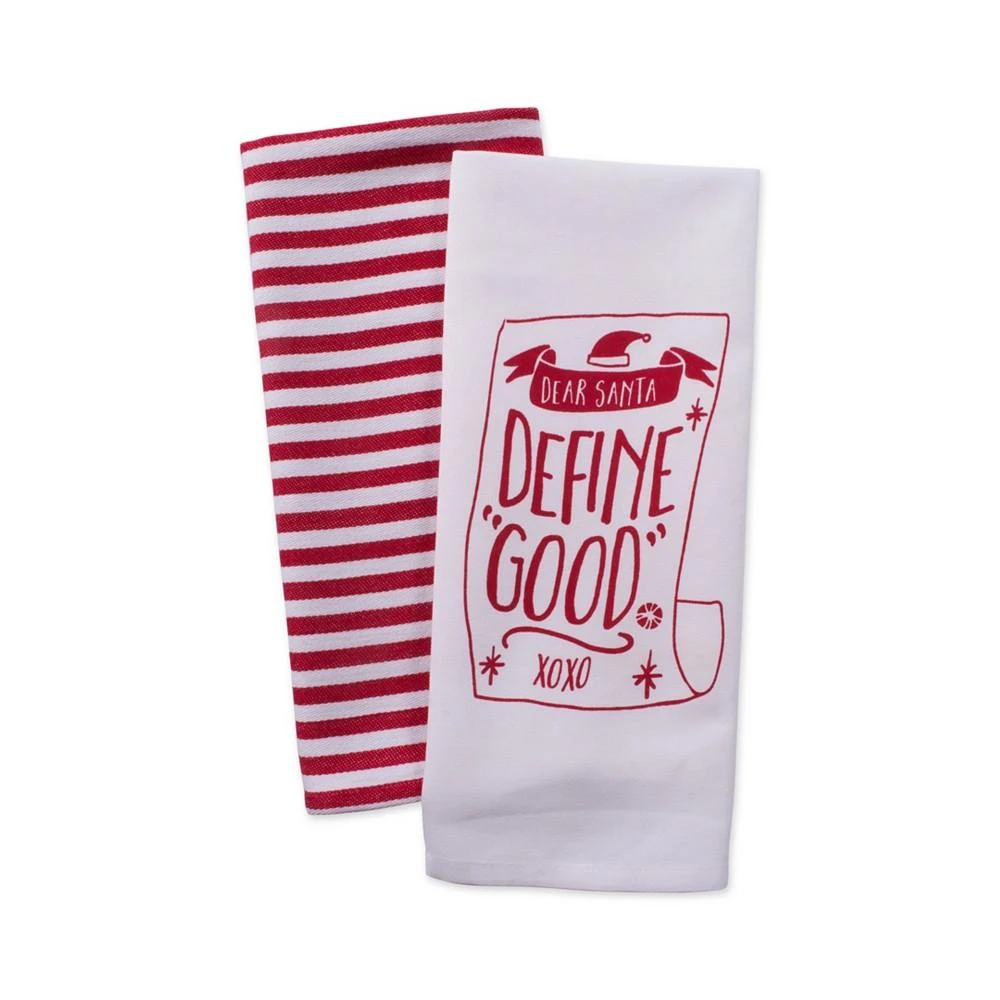 商品Design Imports|Assorted Dear Santa Holiday Printed Dishtowel Set,价格¥112,第2张图片详细描述