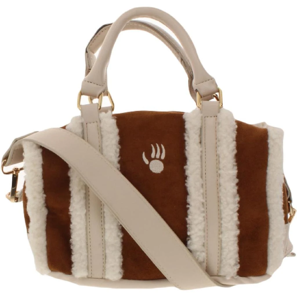 商品Bearpaw|Bearpaw Women's Faux Suede Shearling Trim Adjustable Duffle Bag,价格¥183,第1张图片