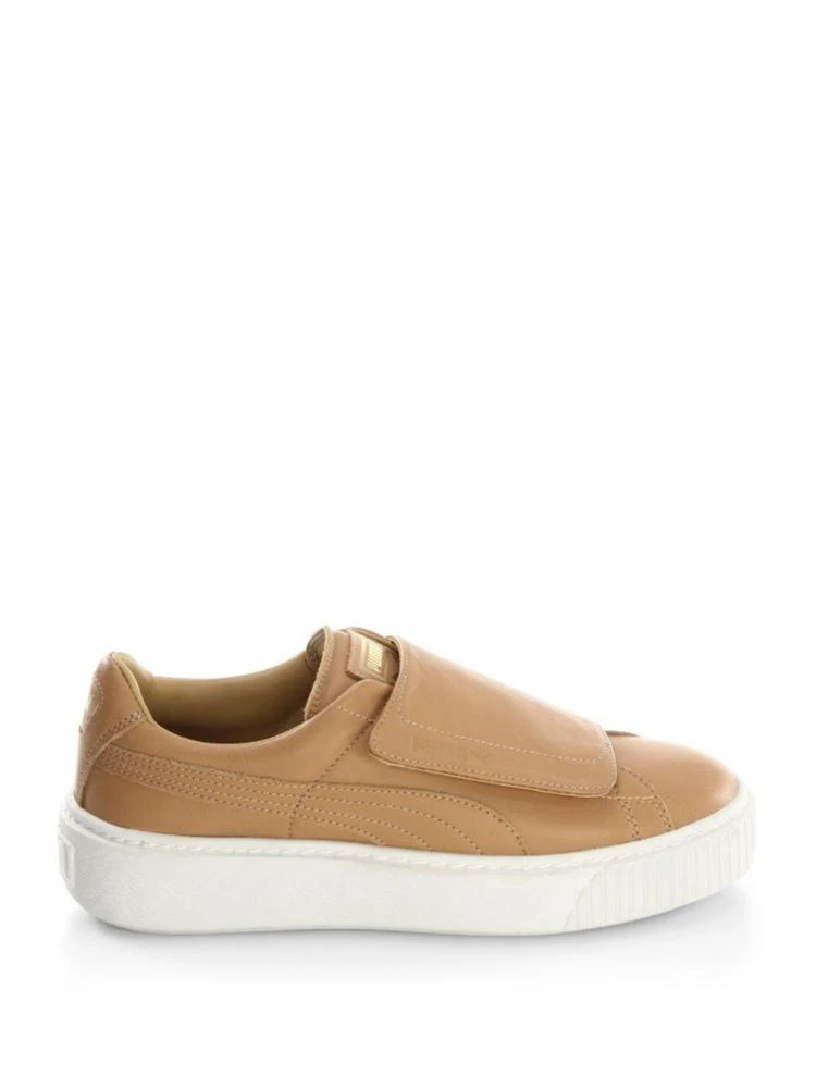 商品Puma|Basket Platform Leather Slip-On Sneakers,价格¥300,第5张图片详细描述