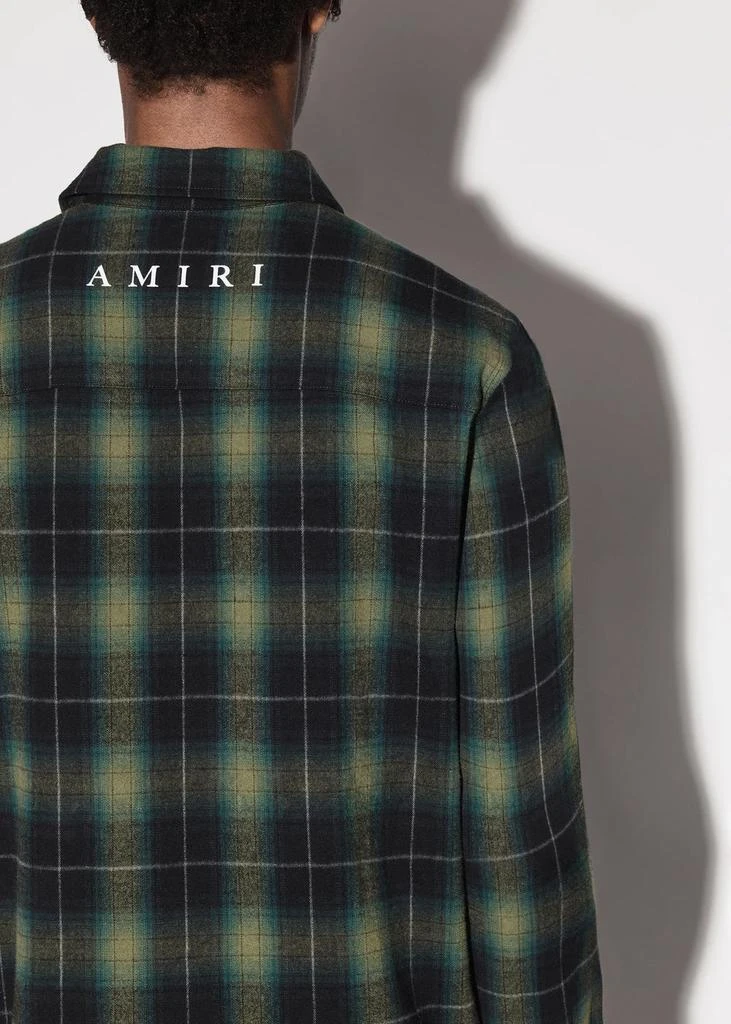 AMIRI Green Logo Flannel Shirt 商品