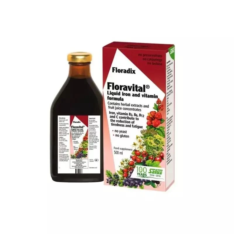 商品Floradix|Floradix 铁元 液体铁和维生素配方 500ml,价格¥353,第1张图片