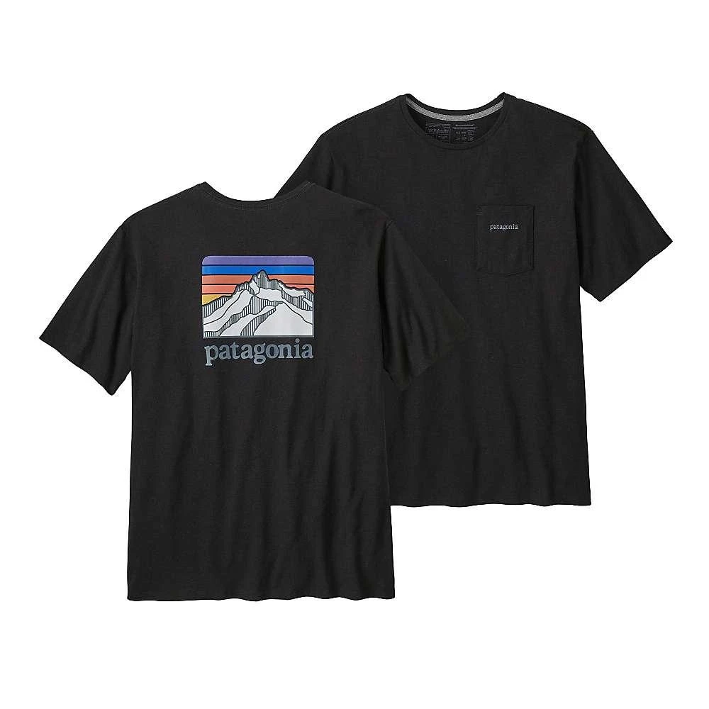 商品Patagonia|Patagonia Men's Line Logo Ridge Pocket Responsibili Tee,价格¥348,第3张图片详细描述