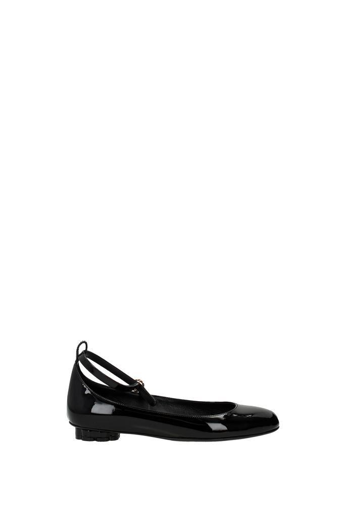 商品Salvatore Ferragamo|Ballet flats cefalu Patent Leather Black,价格¥2049,第1张图片