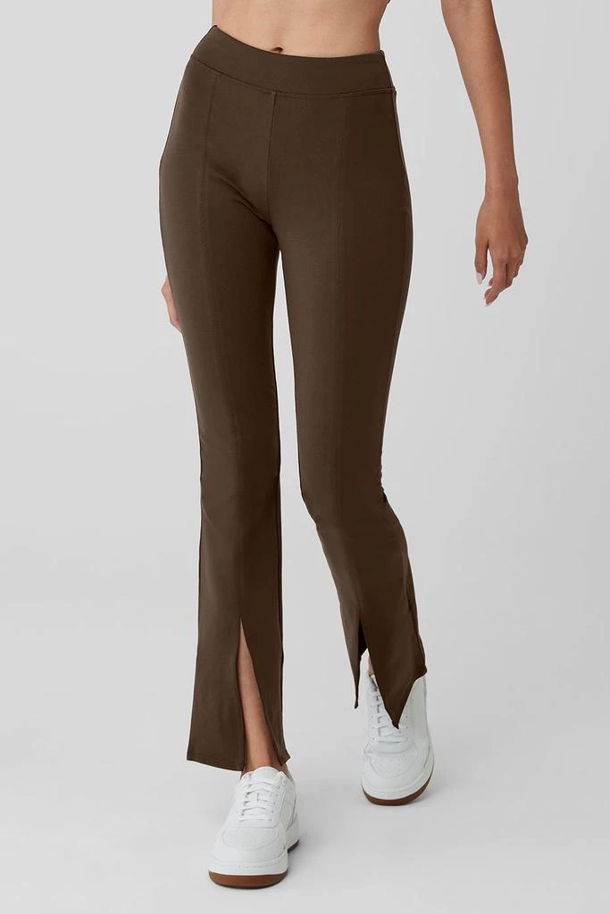 商品Alo|Airbrush High-Waist 7/8 Flutter Legging - Espresso,价格¥887,第1张图片