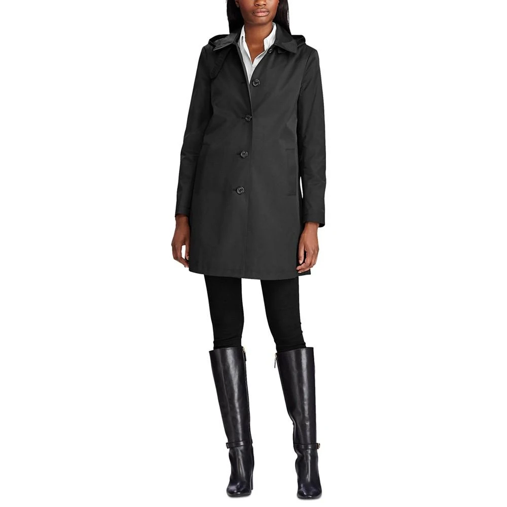 商品Ralph Lauren|Women's Petite Hooded Raincoat, Created for Macy's,价格¥804,第1张图片