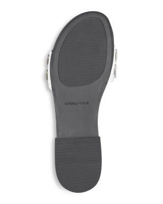 商品KENDALL & KYLIE|Women's Kennedy Embellished Leather Slide Sandals,价格¥247,第5张图片详细描述