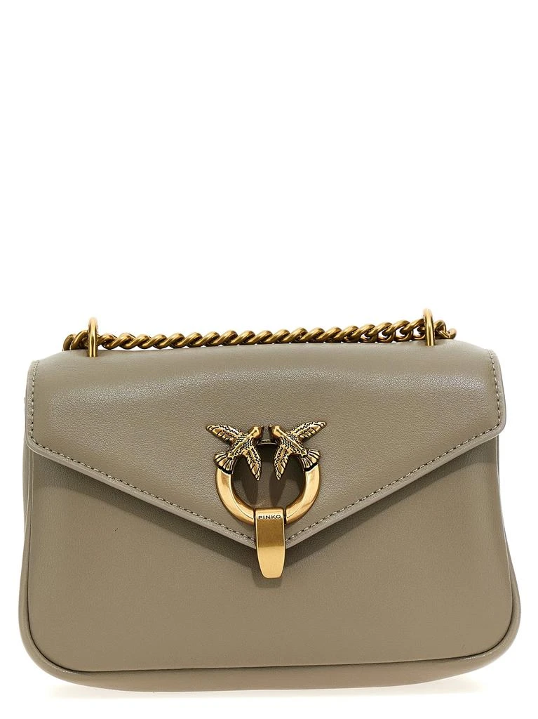 商品PINKO|Cupido Messenger Classic Crossbody Bags Beige,价格¥1357,第1张图片