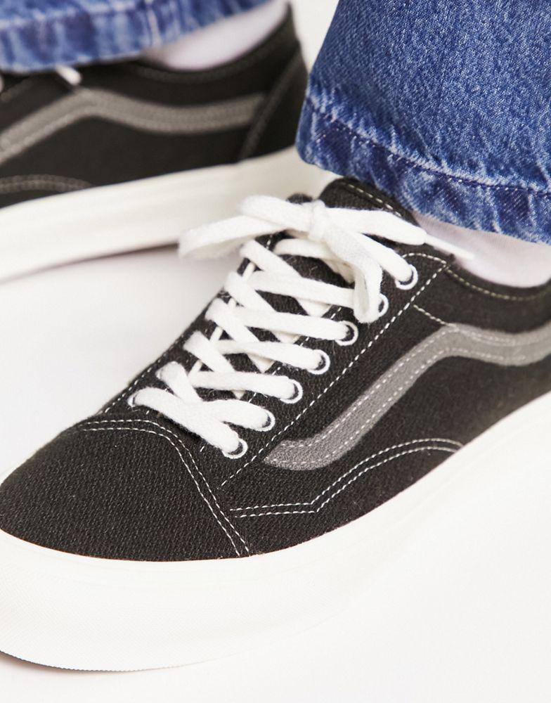 Vans UA Old Skool tapered trainers in theory wool charcoal商品第3张图片规格展示